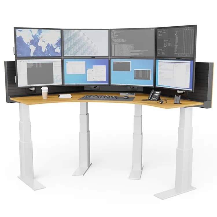 Sit stand Desk lift for Control Room