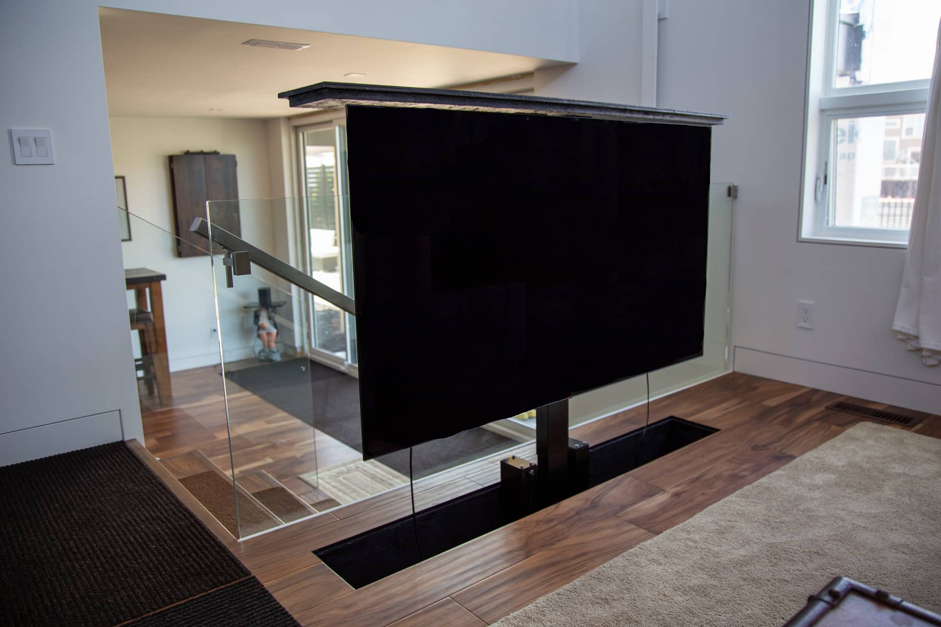 TL 75s Pop Up TV Lift with Motorised Swivel Tono Systems